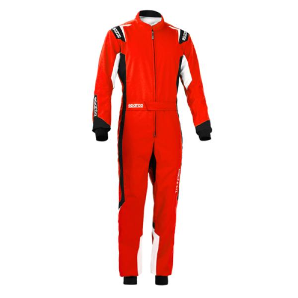Sparco Kart Overall THUNDER rot-schwarz Gr. 150